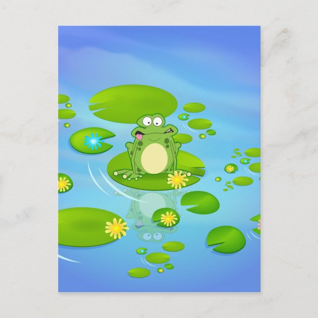 Carte Postale Grenouille (Devant)