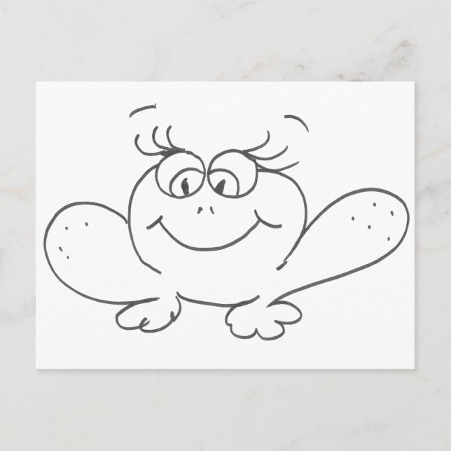 Carte Postale Grenouille (Devant)