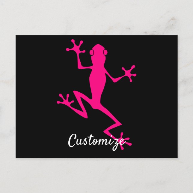 Carte Postale Grenouille à arbre rose Thunder_Cove (Devant)