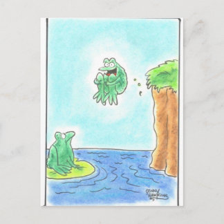Carte Postale Grenouille à canon