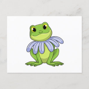 Carte Postale Grenouille à la marguerite