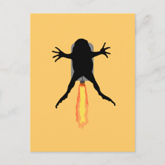Carte Postale Grenouille à roquette