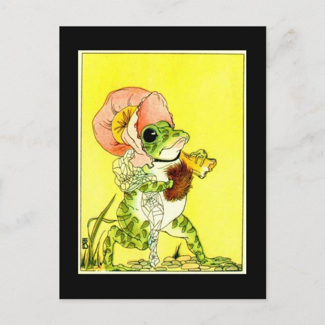 Carte Postale Grenouille adorable (Devant)