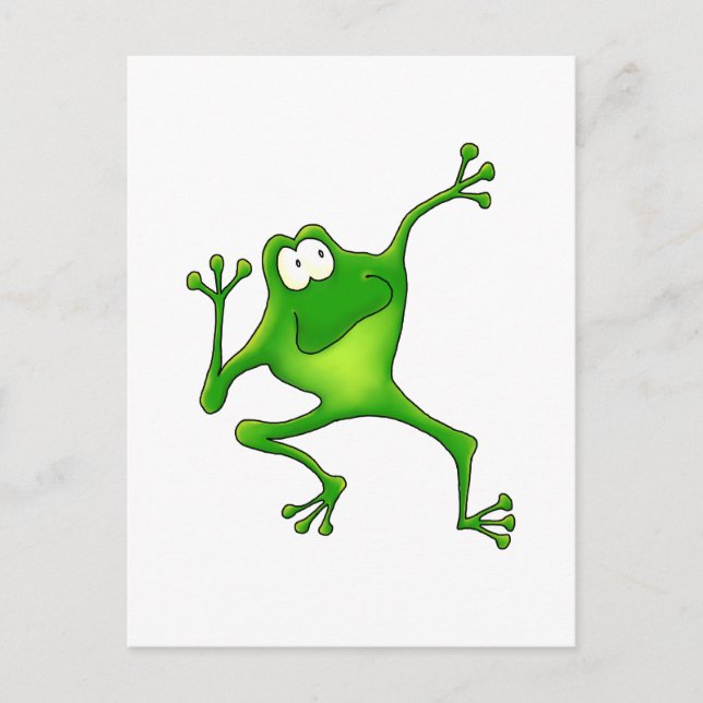 Carte Postale Grenouille aérobie (Devant)