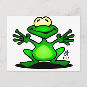 Carte Postale Grenouille amicale