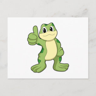 Carte Postale Grenouille avec approuver
