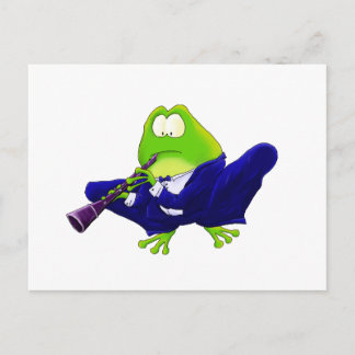 Carte Postale Grenouille Clarinet