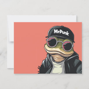Carte Postale grenouille cool