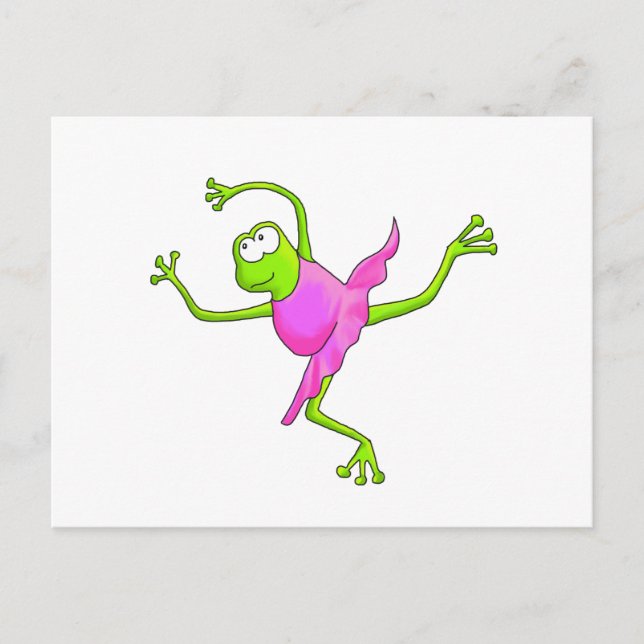 Carte Postale Grenouille de ballet Awkward (Devant)