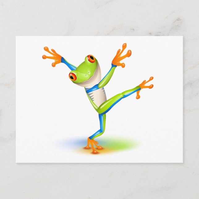 Carte Postale Grenouille de l'arbre dansant (Devant)