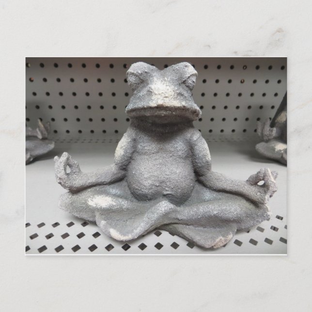 Carte Postale Grenouille de Yoga (Devant)