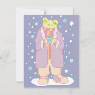 Carte Postale Grenouille d'hiver