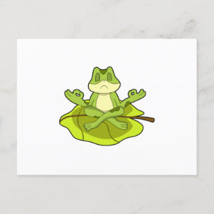 Carte Postale Grenouille en méditation