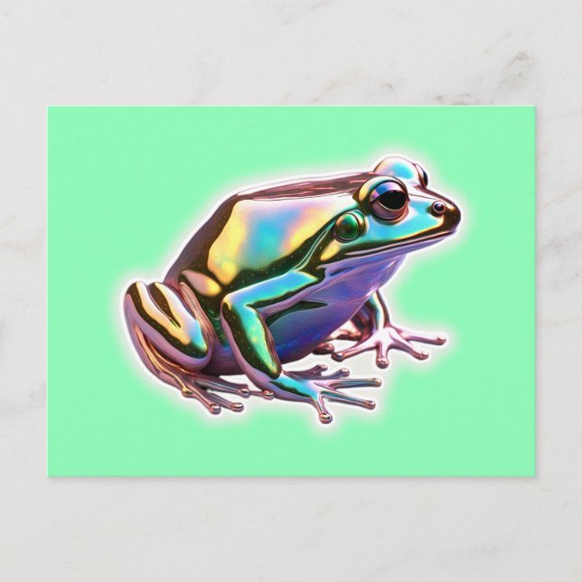 Carte Postale Grenouille Fantaisie (Devant)