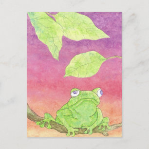Carte Postale grenouille mignonne