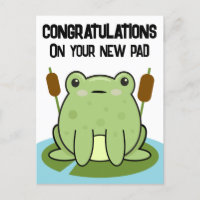 Grenouille Nouveau Home Pad Félicitations