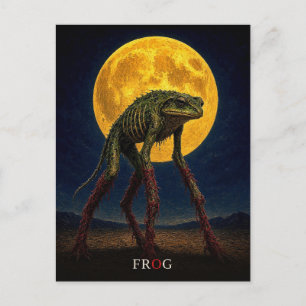 Carte Postale Grenouille Pattes Brillantes gothique Surréaliste
