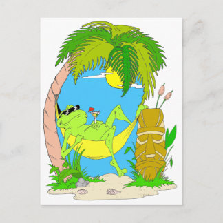 Carte Postale Grenouille relaxante