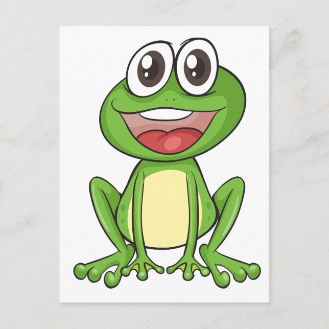 Carte Postale Grenouille simple (Devant)