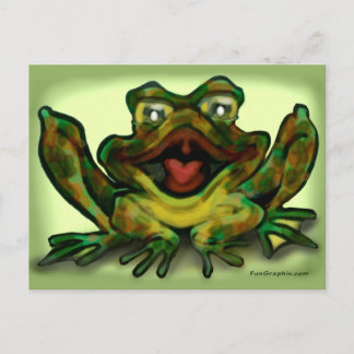 Carte Postale Grenouille taureau