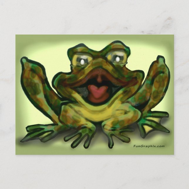 Carte Postale Grenouille taureau (Devant)