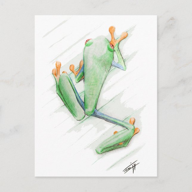 Carte Postale Grenouille toxique (Devant)