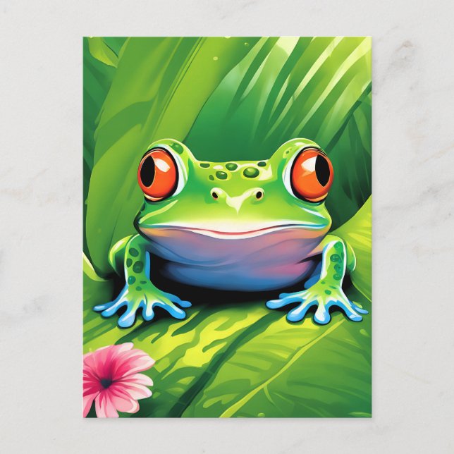 Carte Postale Grenouille tropicale (Devant)