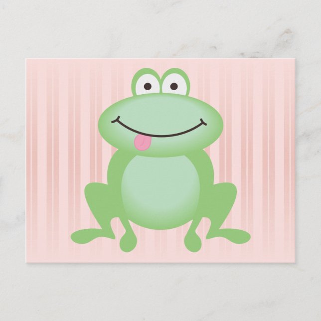Carte Postale Grenouille verte Luttle (Devant)