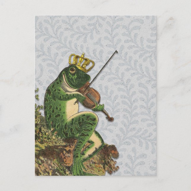 Carte Postale Grenouille vintage Prince Charming (Devant)