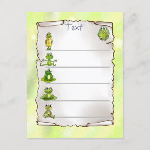 Carte Postale Grenouilles