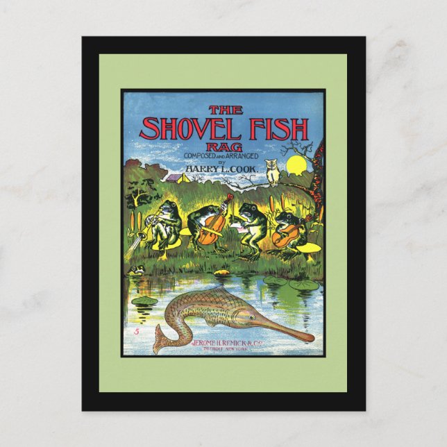 Carte Postale Grenouilles en bande (Devant)