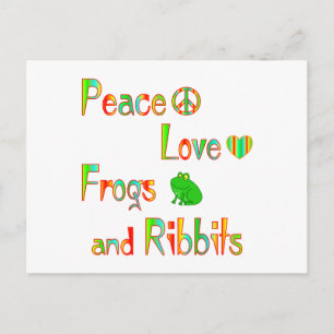 Carte Postale Grenouilles et Ribbits