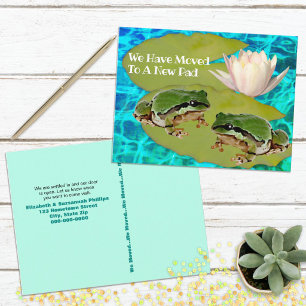 Carte Postale Grenouilles Humoristiques Annonce de Changement d'
