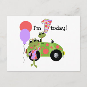 Carte Postale Grenouilles Mod 1er anniversaire