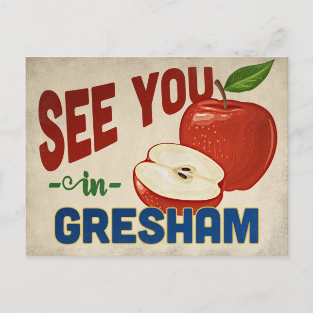 Carte Postale Gresham Oregon Apple - Vintage voyage (Devant)