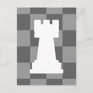 Carte Postale Grey chessboard