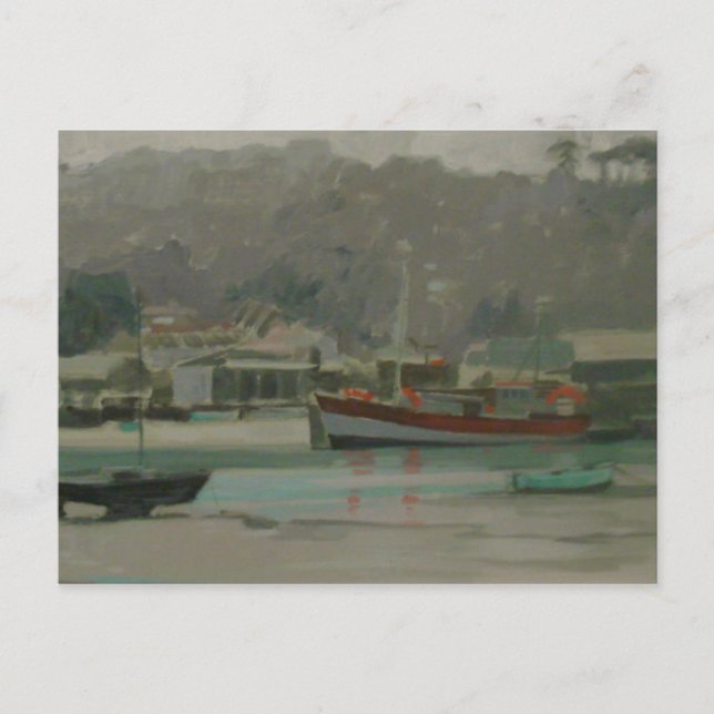 Carte Postale Grey Day Fisherman's Quay (Devant)