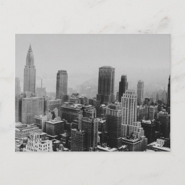 Carte postale Grey New York City Night (Devant)