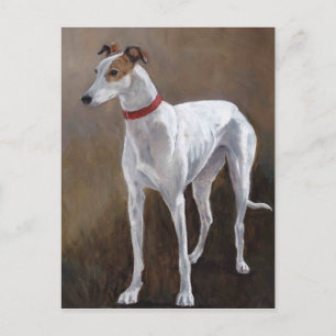 Carte Postale Greyhound Dog Art Postcard