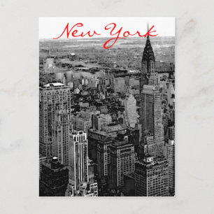 Carte postale Greyscale New York City