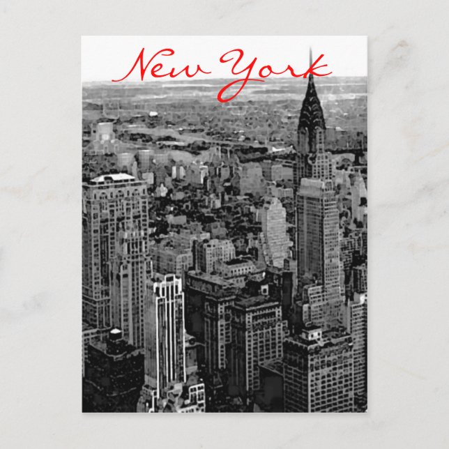 Carte postale Greyscale New York City (Devant)