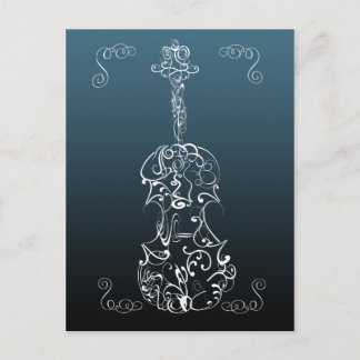 Carte Postale Gribouillis de violon