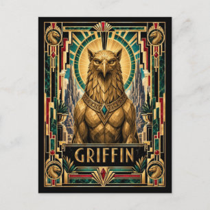 Carte Postale Griffin, Art Déco Mythique