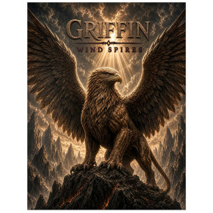 Carte Postale Griffin Wind Spires Dark Cinema