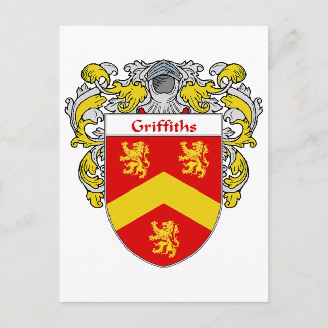 Carte Postale Griffiths Blason (Mantelé) (Devant)