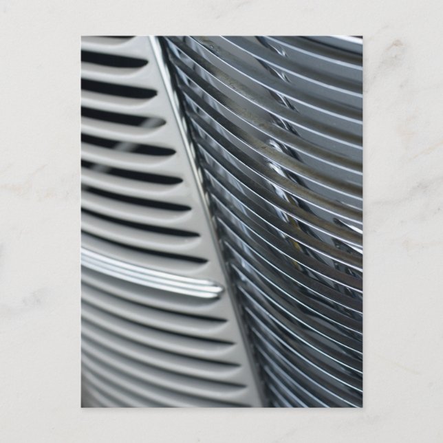 Carte Postale grill chrome de voiture antique (Devant)
