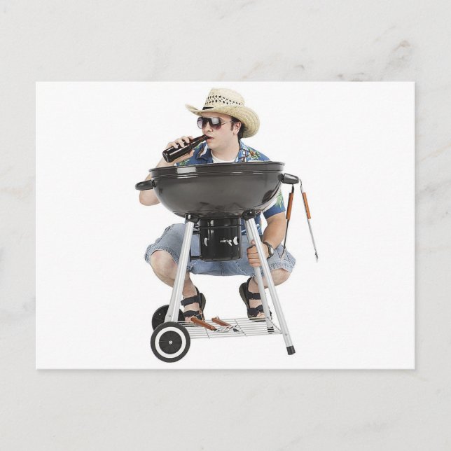 Carte Postale Grill Funny (Devant)