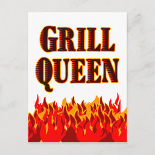 Carte postale Grill Queen Custom Recette Card