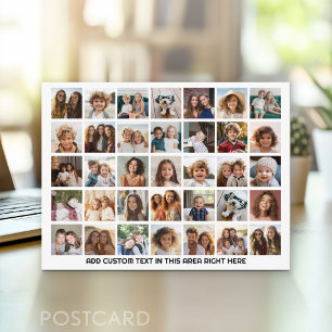 Carte Postale Grille de collage photo 35 - 1 zone de texte - noi