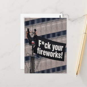 Carte Postale Grimpeurs de Toures F*ck Vos Feux d'Artifice